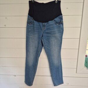 Old Navy Maternity Skinny Full Panel Jeans Size 16 Blue Denim
